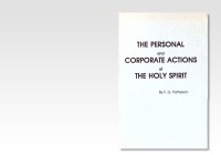 Personal and Corporate Actions of the Holy Spirit, The